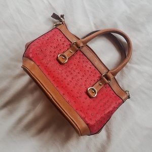 Chic red handbag